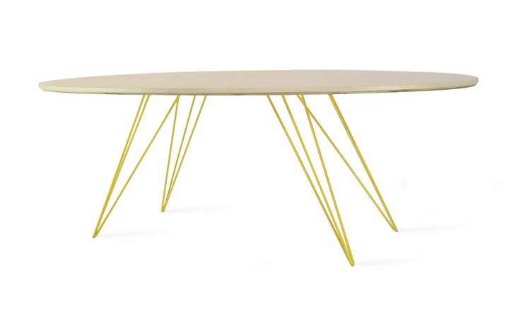 Williams Coffee Table - Thin Oval - Tronk - Tables + Desks - Maple - Yellow - HORNE