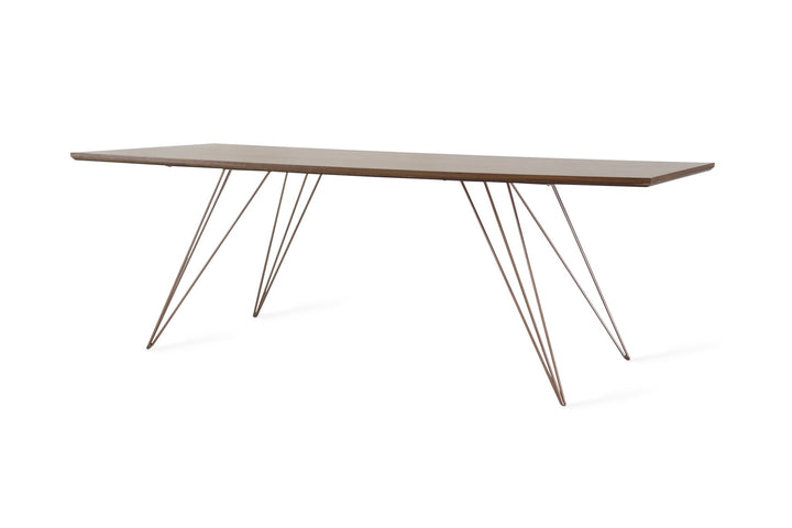 Williams Coffee Table - Thin Rectangle - Tronk - Tables + Desks - Walnut - Rose Copper - HORNE