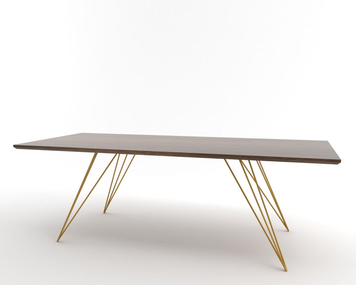 Williams Coffee Table - Thin Rectangle - Tronk - Tables + Desks - Walnut - Mustard - HORNE