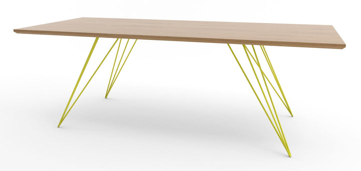 Williams Coffee Table - Thin Rectangle - Tronk - Tables + Desks - White Oak - Yellow - HORNE