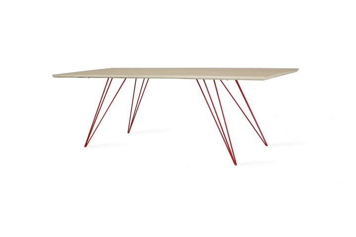 Williams Coffee Table - Thin Rectangle - Tronk - Tables + Desks - Maple - Red - HORNE
