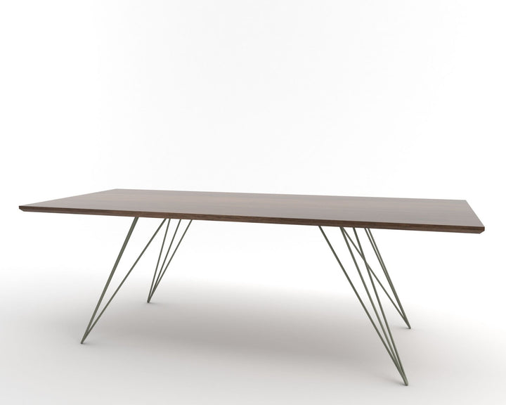 Williams Coffee Table - Thin Rectangle - Tronk - Tables + Desks - Walnut - Prairie Green - HORNE