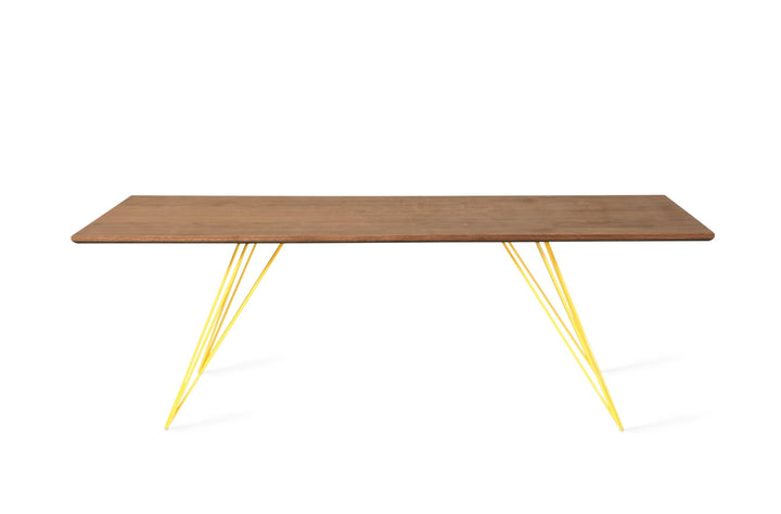 Williams Coffee Table - Thin Rectangle - Tronk - Tables + Desks - Walnut - Yellow - HORNE