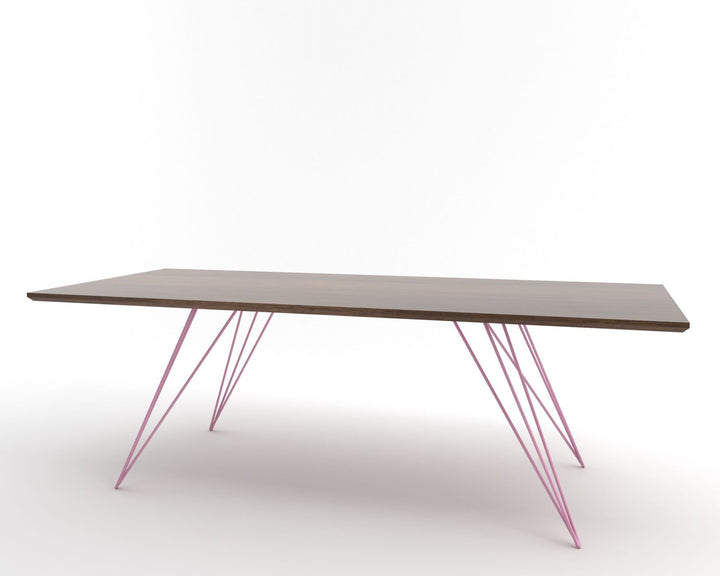 Williams Coffee Table - Thin Rectangle - Tronk - Tables + Desks - Walnut - Pink - HORNE