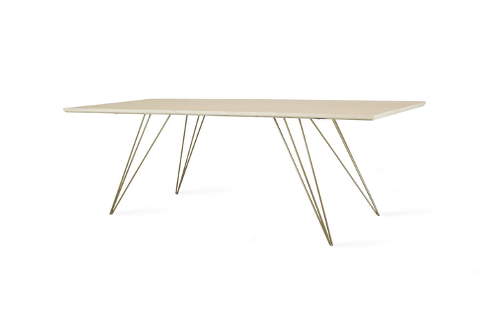 Williams Coffee Table - Thin Rectangle - Tronk - Tables + Desks - Maple - Brassy Gold - HORNE