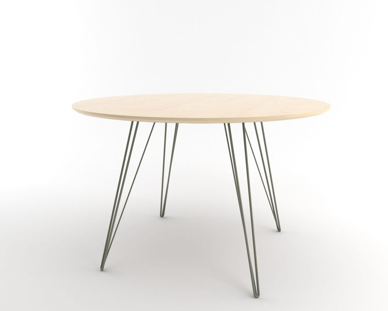 Williams Dining Table - Large Circle - Tronk - Tables + Desks - Maple - Blood Red - HORNE