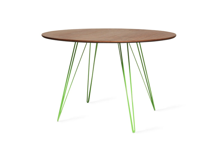 Williams Dining Table - Large Circle - Tronk - Tables + Desks - Walnut - Green - HORNE
