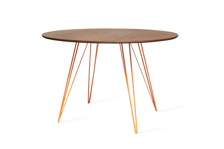 Williams Dining Table - Large Circle - Tronk - Tables + Desks - Walnut - Orange - HORNE