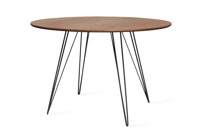 Williams Dining Table - Large Circle - Tronk - Tables + Desks - Walnut - Black - HORNE