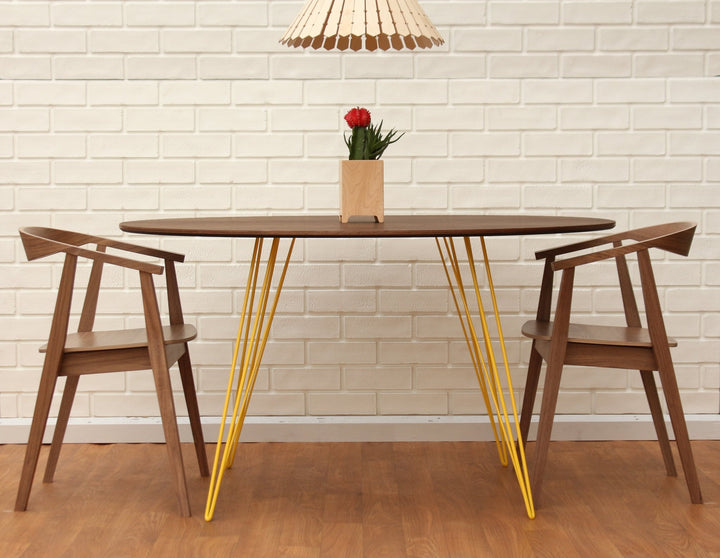 Williams Dining Table - Large Oval - Tronk - Tables + Desks - Walnut - White - HORNE