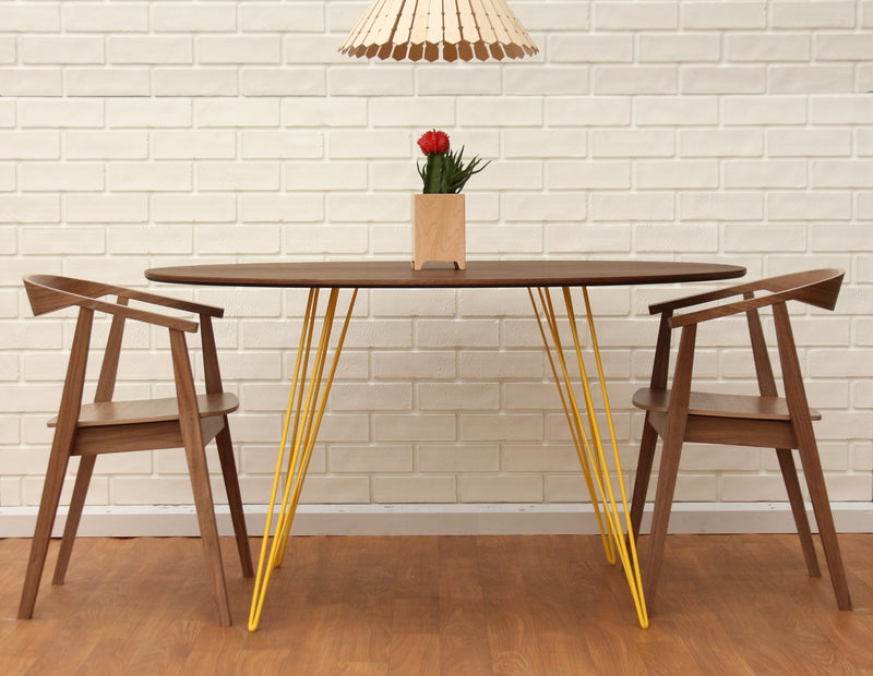 Williams Dining Table - Large Oval - Tronk - Tables + Desks - Maple - Blood Red - HORNE