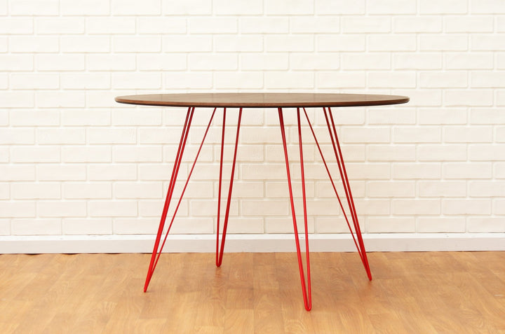 Williams Dining Table - Large Oval - Tronk - Tables + Desks - Walnut - Red - HORNE