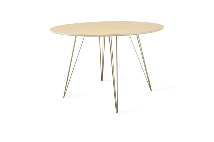 Williams Dining Table - Large Oval - Tronk - Tables + Desks - Maple - Brassy Gold - HORNE