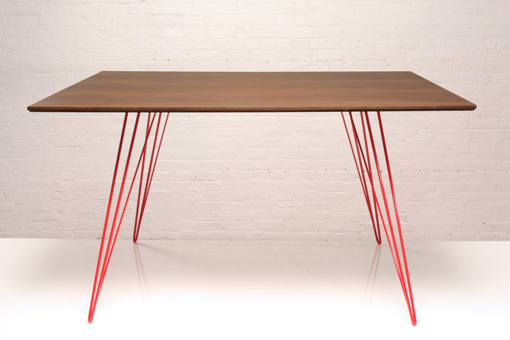 Williams Dining Table - Large Rectangle - Tronk - Tables + Desks - Walnut - Red - HORNE