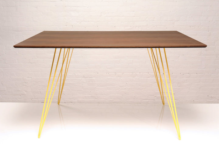 Williams Dining Table - Large Rectangle - Tronk - Tables + Desks - Walnut - Yellow - HORNE