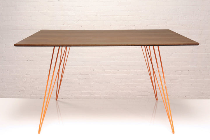Williams Dining Table - Large Rectangle - Tronk - Tables + Desks - Walnut - Orange - HORNE