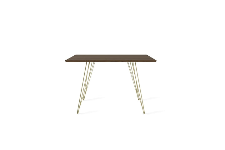 Williams Dining Table - Large Square - Tronk - Tables + Desks - Walnut - Brassy Gold - HORNE
