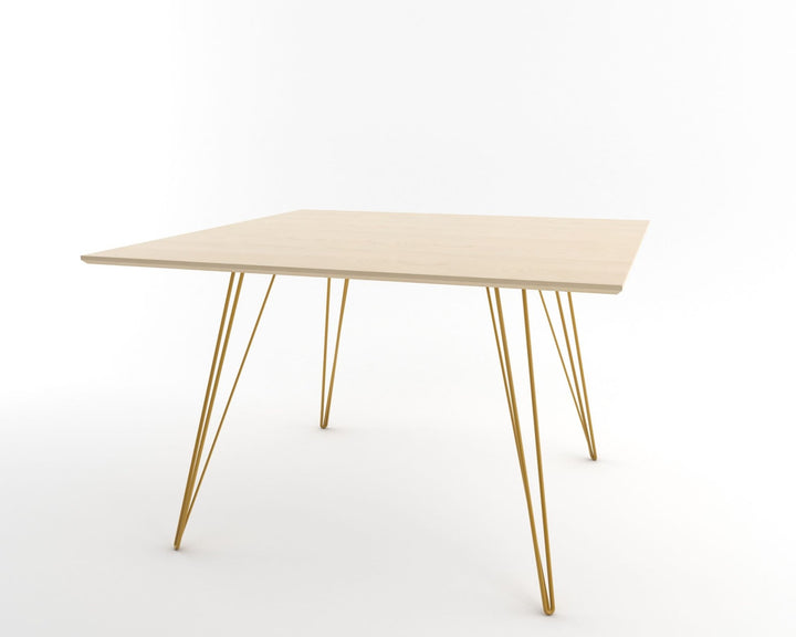 Williams Dining Table - Large Square - Tronk - Tables + Desks - Maple - Mustard - HORNE