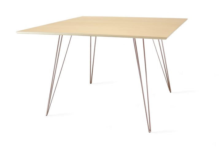 Williams Dining Table - Large Square - Tronk - Tables + Desks - Maple - Rose Copper - HORNE