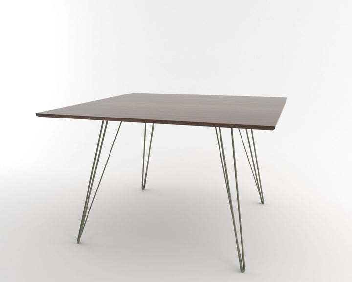 Williams Dining Table - Large Square - Tronk - Tables + Desks - Walnut - Prairie Green - HORNE