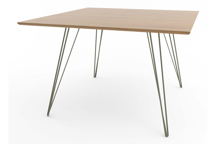 Williams Dining Table - Large Square - Tronk - Tables + Desks - White Oak - Prairie Green - HORNE