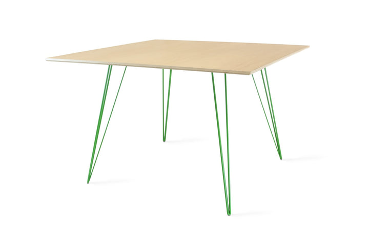 Williams Dining Table - Large Square - Tronk - Tables + Desks - Maple - Green - HORNE