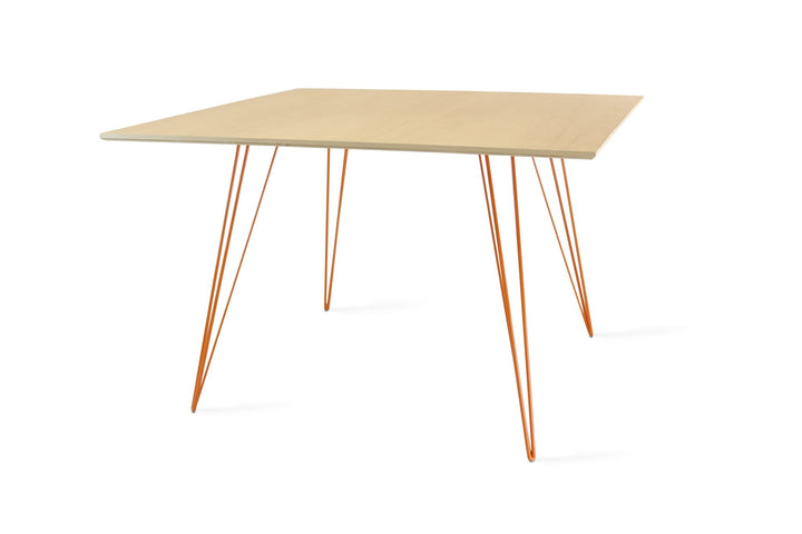 Williams Dining Table - Large Square - Tronk - Tables + Desks - Maple - Orange - HORNE