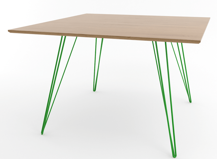 Williams Dining Table - Large Square - Tronk - Tables + Desks - White Oak - Green - HORNE