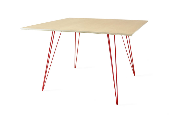 Williams Dining Table - Large Square - Tronk - Tables + Desks - Maple - Red - HORNE