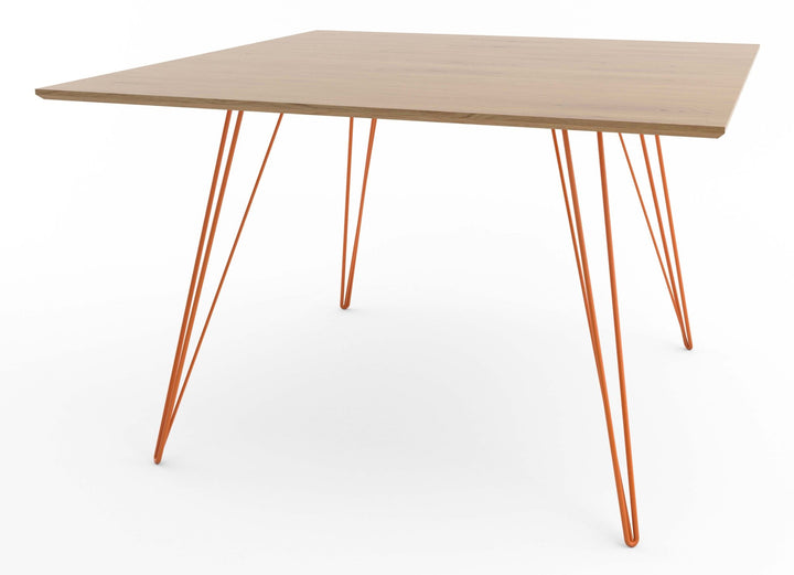 Williams Dining Table - Large Square - Tronk - Tables + Desks - White Oak - Orange - HORNE