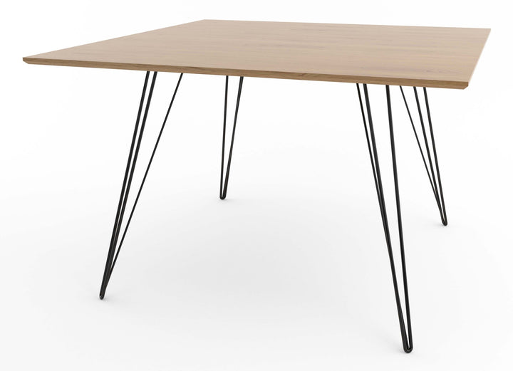 Williams Dining Table - Large Square - Tronk - Tables + Desks - White Oak - Black - HORNE