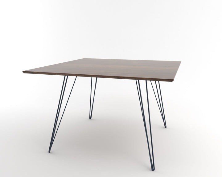 Williams Dining Table - Large Square - Tronk - Tables + Desks - Walnut - Navy - HORNE