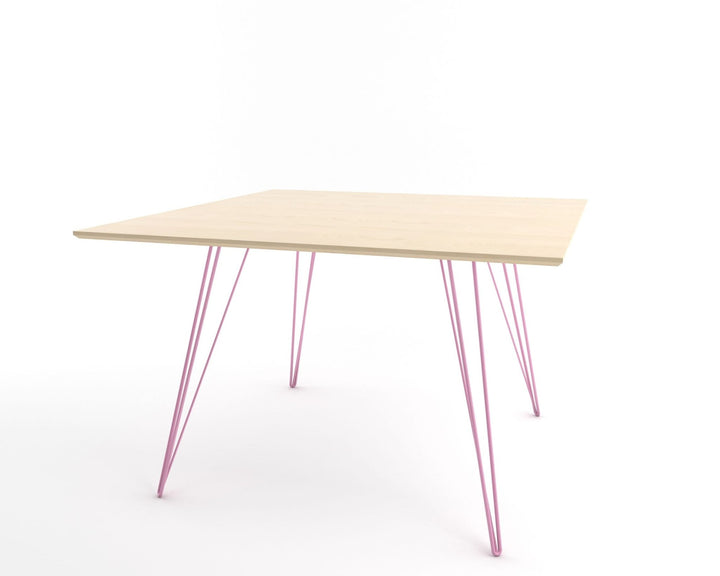 Williams Dining Table - Large Square - Tronk - Tables + Desks - Maple - Pink - HORNE