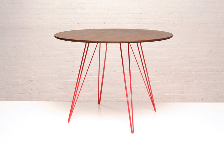 Williams Dining Table - Small Circle - Tronk - Tables + Desks - Walnut - Red - HORNE