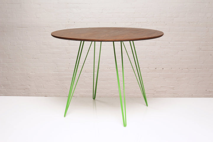 Williams Dining Table - Small Circle - Tronk - Tables + Desks - Walnut - Green - HORNE