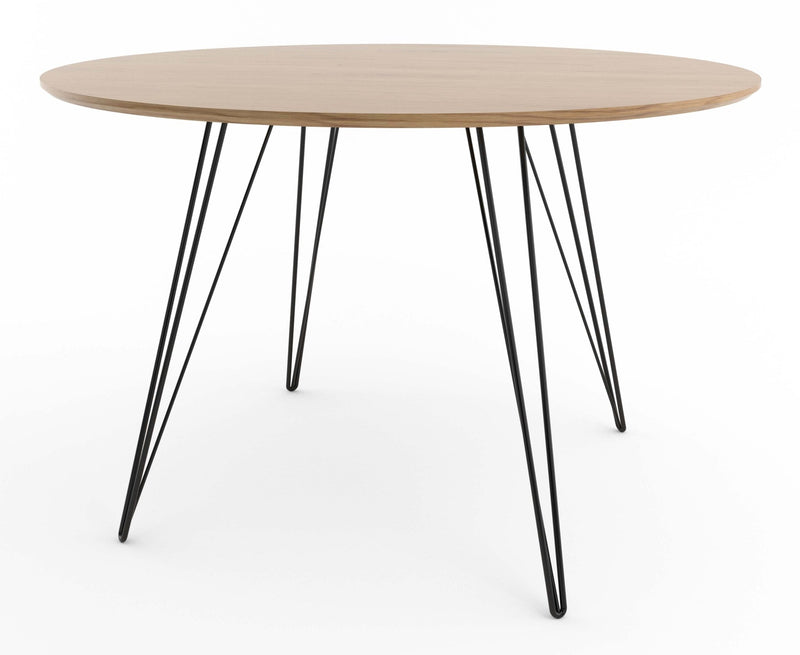 Williams Dining Table - Small Circle - Tronk - Tables + Desks - Maple - Blood Red - HORNE