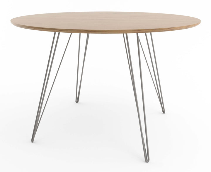 Williams Dining Table - Small Circle - Tronk - Tables + Desks - White Oak - Gray - HORNE