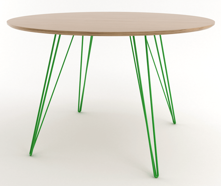 Williams Dining Table - Small Circle - Tronk - Tables + Desks - White Oak - Green - HORNE