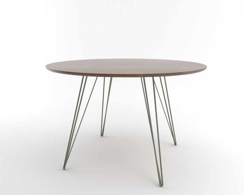 Williams Dining Table - Small Circle - Tronk - Tables + Desks - Maple - Blood Red - HORNE