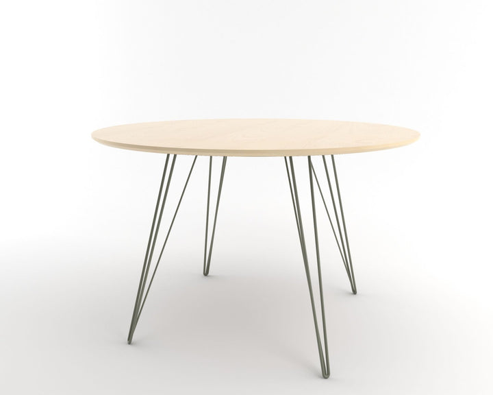 Williams Dining Table - Small Circle - Tronk - Tables + Desks - Maple - Prairie Green - HORNE