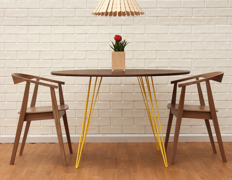 Williams Dining Table - Small Circle - Tronk - Tables + Desks - Maple - Blood Red - HORNE