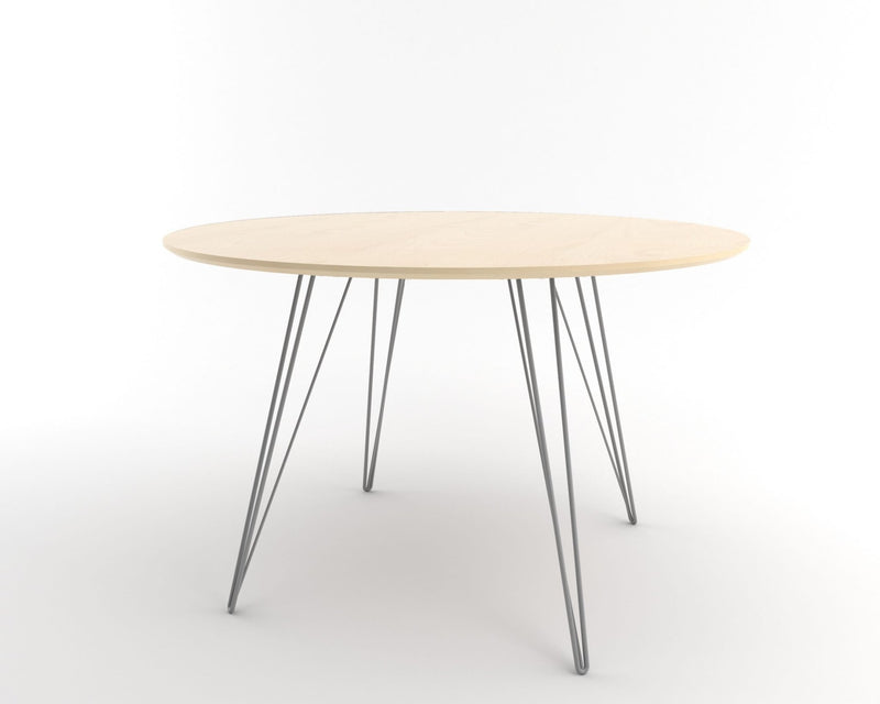 Williams Dining Table - Small Circle - Tronk - Tables + Desks - Maple - Blood Red - HORNE
