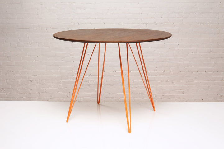 Williams Dining Table - Small Circle - Tronk - Tables + Desks - Walnut - Orange - HORNE