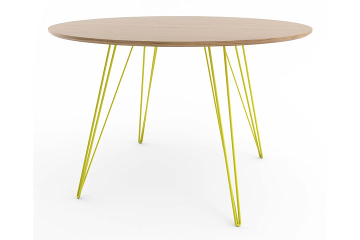 Williams Dining Table - Small Circle - Tronk - Tables + Desks - White Oak - Yellow - HORNE