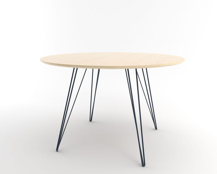 Williams Dining Table - Small Circle - Tronk - Tables + Desks - Maple - Navy - HORNE