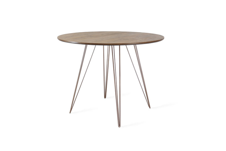 Williams Dining Table - Small Circle - Tronk - Tables + Desks - Walnut - Rose Copper - HORNE