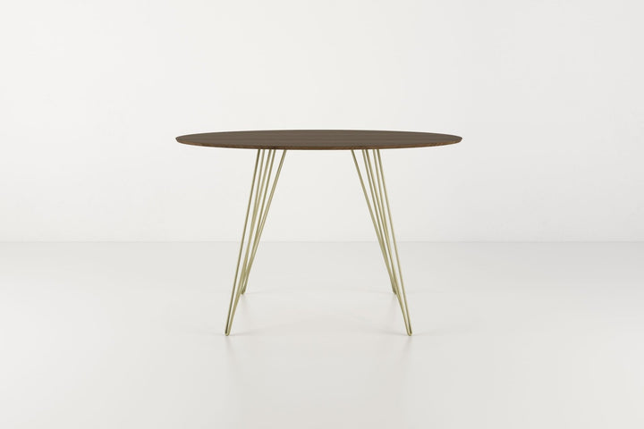 Williams Dining Table - Small Oval - Tronk - Tables + Desks - Walnut - Brassy Gold - HORNE