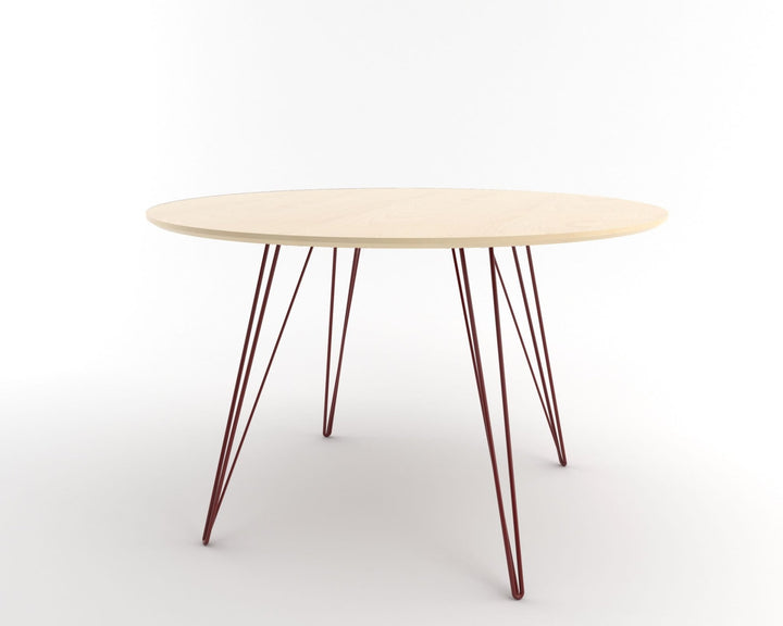 Williams Dining Table - Small Oval - Tronk - Tables + Desks - Maple - Blood Red - HORNE