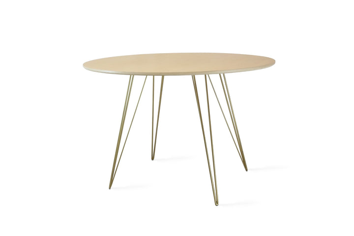 Williams Dining Table - Small Oval - Tronk - Tables + Desks - Maple - Brassy Gold - HORNE