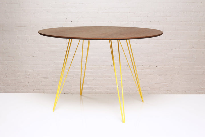Williams Dining Table - Small Oval - Tronk - Tables + Desks - Walnut - Yellow - HORNE